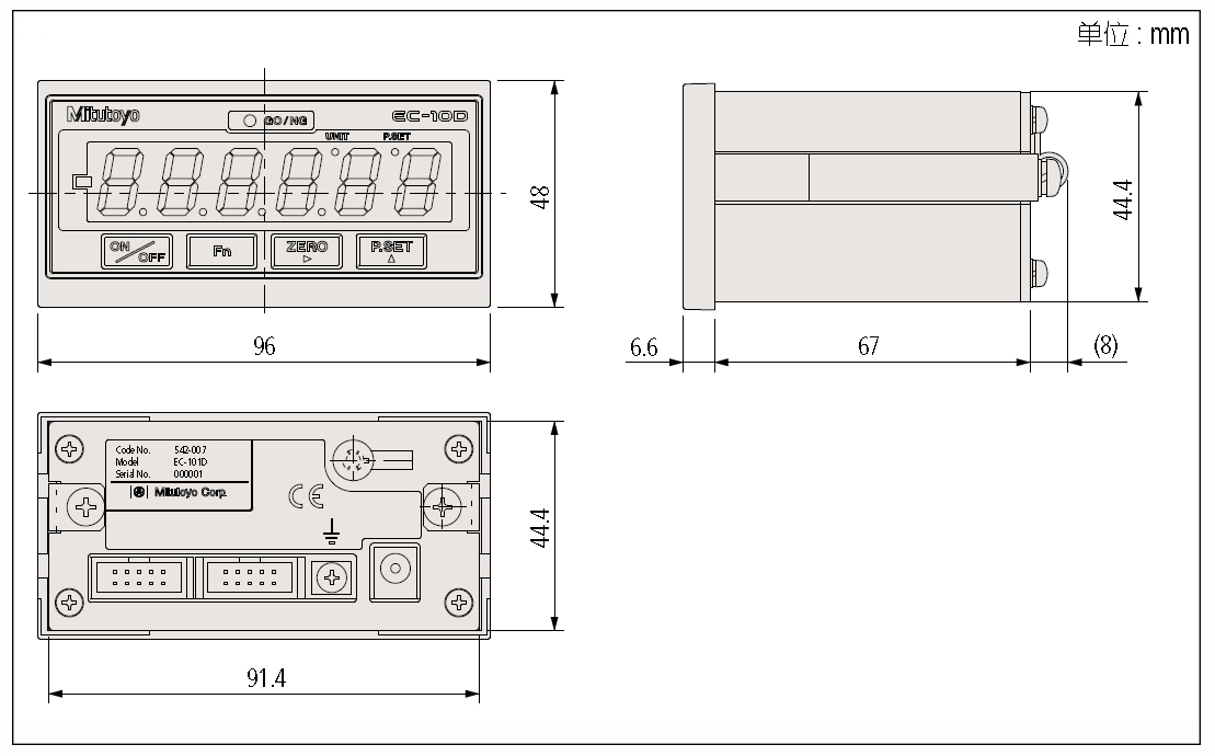 三丰测微仪计数器542-007DC